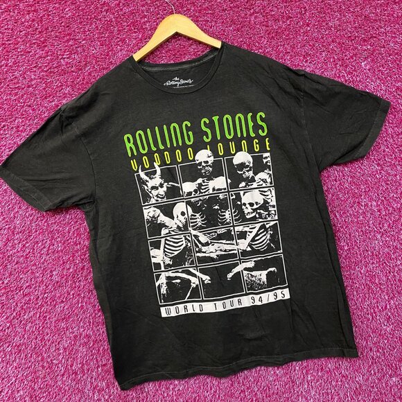 The Rolling Stones Voodoo Lounge World Tour 94/95 Vintage Style T-Shirt ALL - Picture 3 of 4